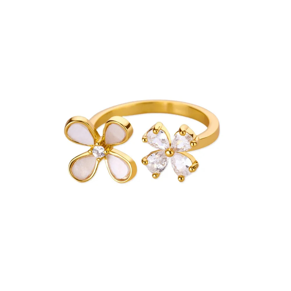Golden Sunflower Bloom Ring
