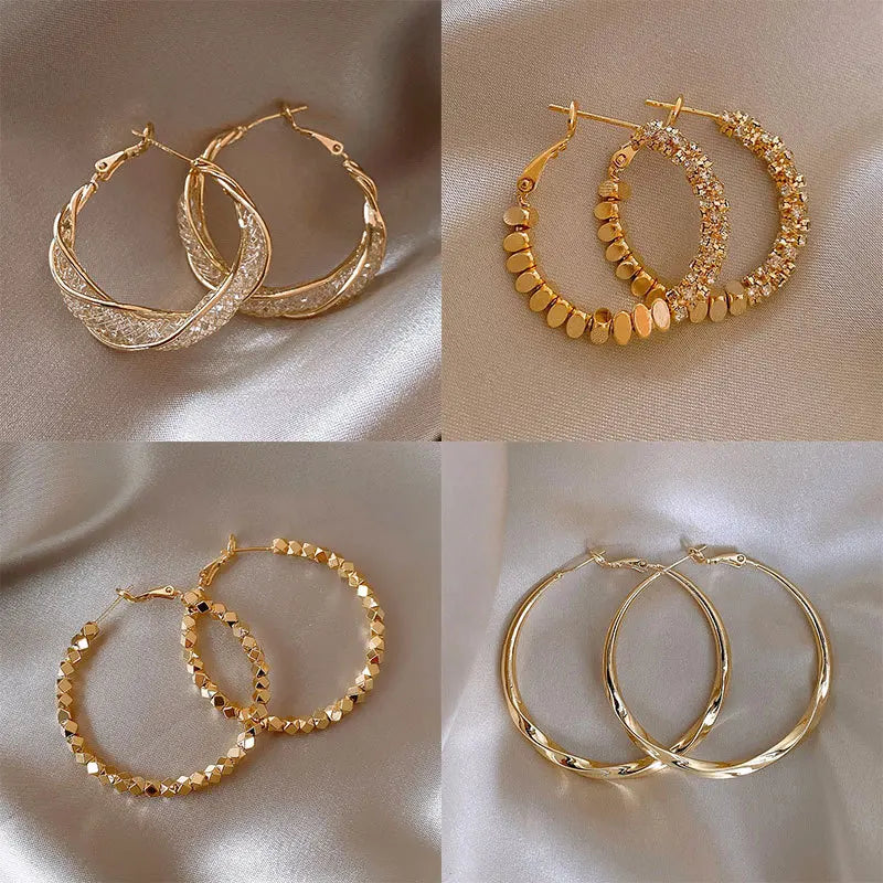 Imperial Bloom Luxury Hoop Earrings for Graceful Women