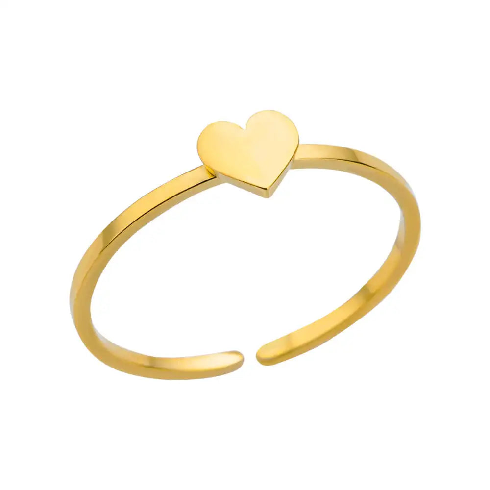 “Gold Stainless Steel Rings – Elegant Never-Fade Jewelry for Women”
