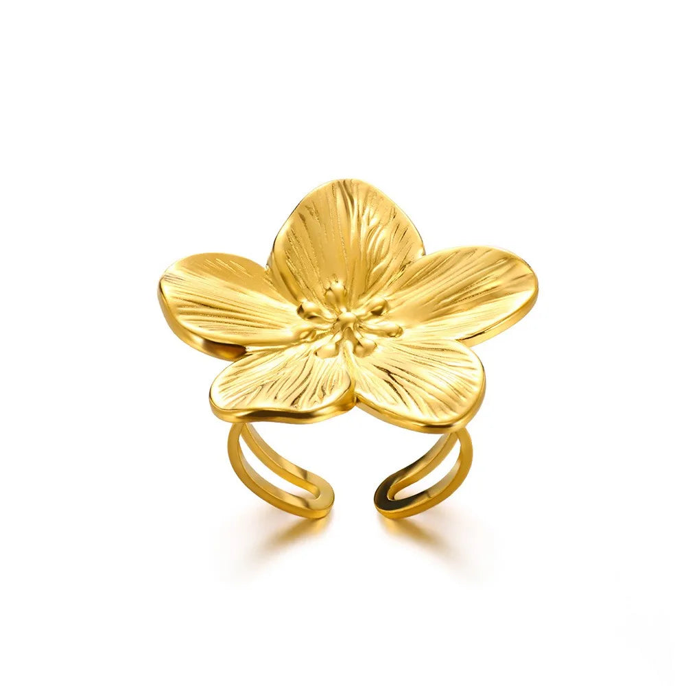 Golden Sunflower Bloom Ring