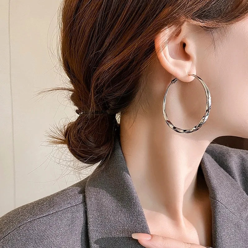 Imperial Bloom Luxury Hoop Earrings for Graceful Women