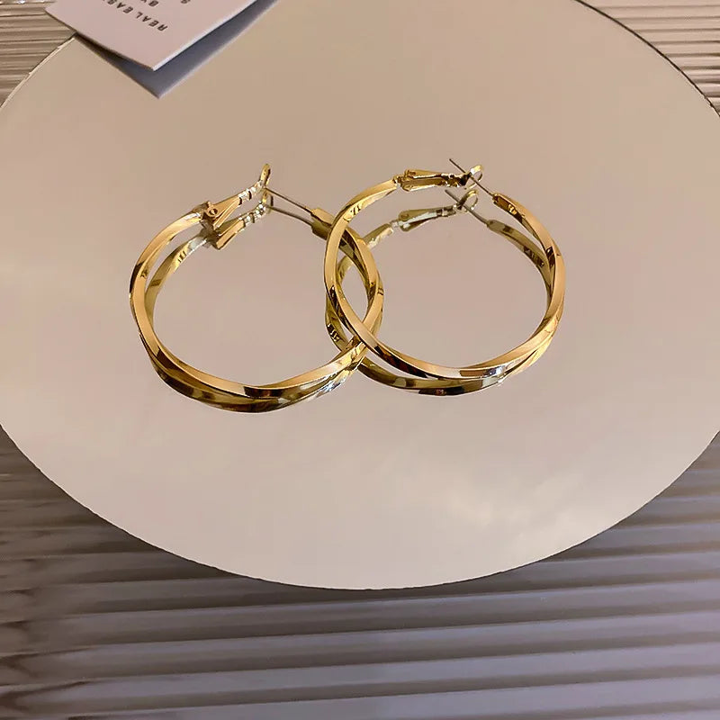 Imperial Bloom Luxury Hoop Earrings for Graceful Women