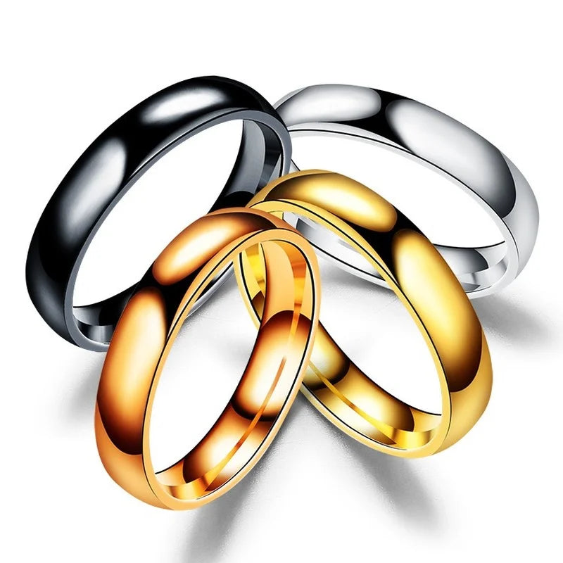 “Simple Titanium Ring – Elegant Unisex Wedding & Couple Jewelry”