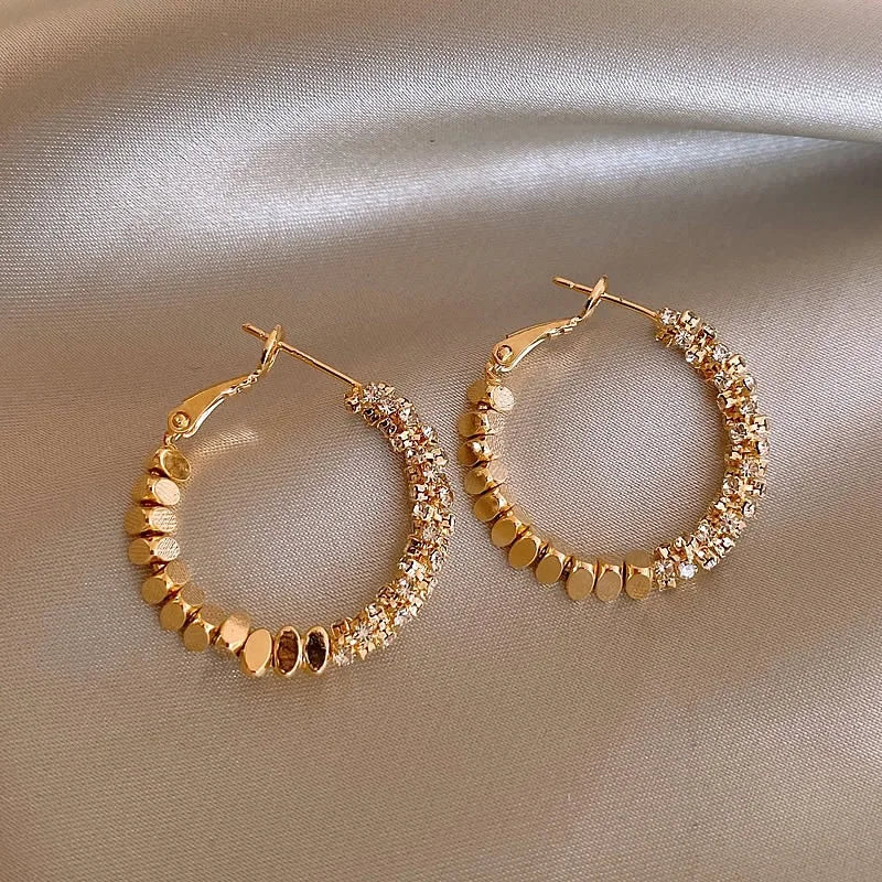 Imperial Bloom Luxury Hoop Earrings for Graceful Women