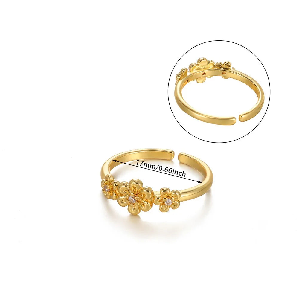 Golden Sunflower Bloom Ring