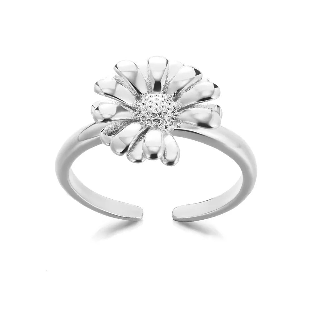Golden Sunflower Bloom Ring