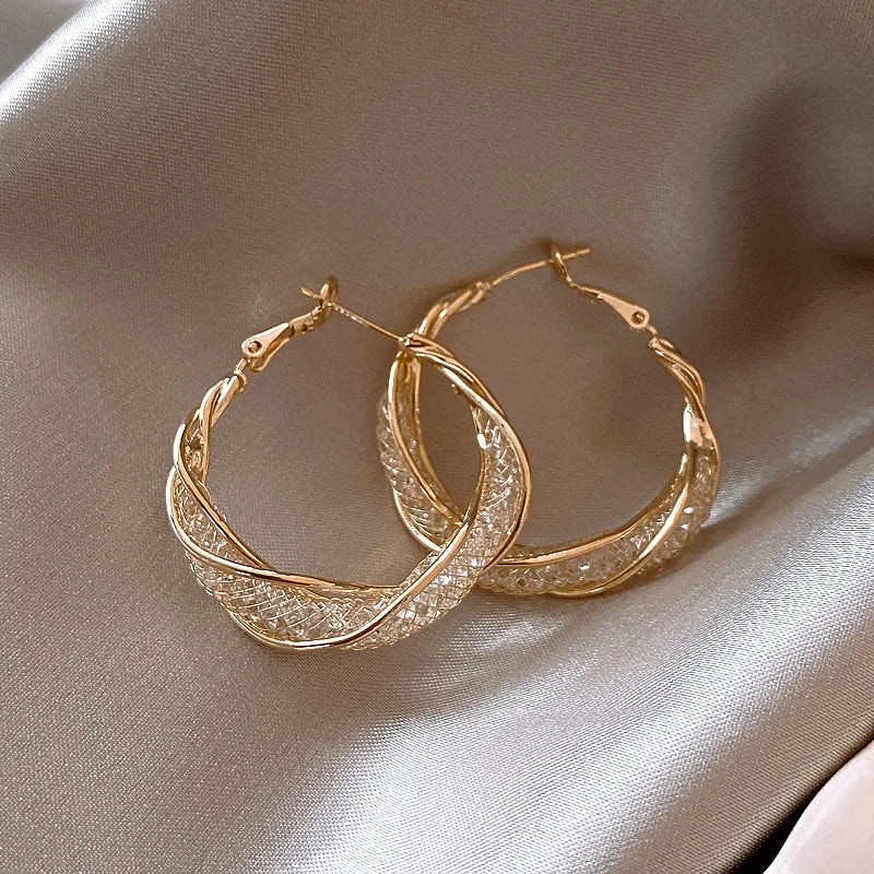 Imperial Bloom Luxury Hoop Earrings for Graceful Women