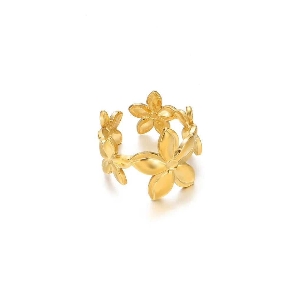 Golden Sunflower Bloom Ring