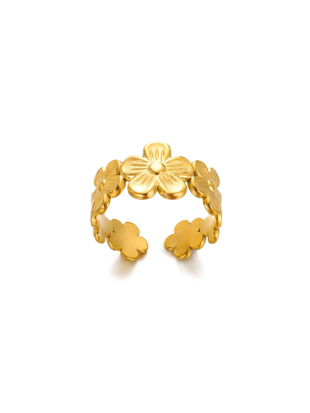 Golden Sunflower Bloom Ring