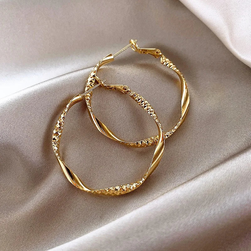 Imperial Bloom Luxury Hoop Earrings for Graceful Women