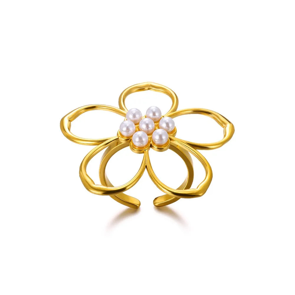 Golden Sunflower Bloom Ring