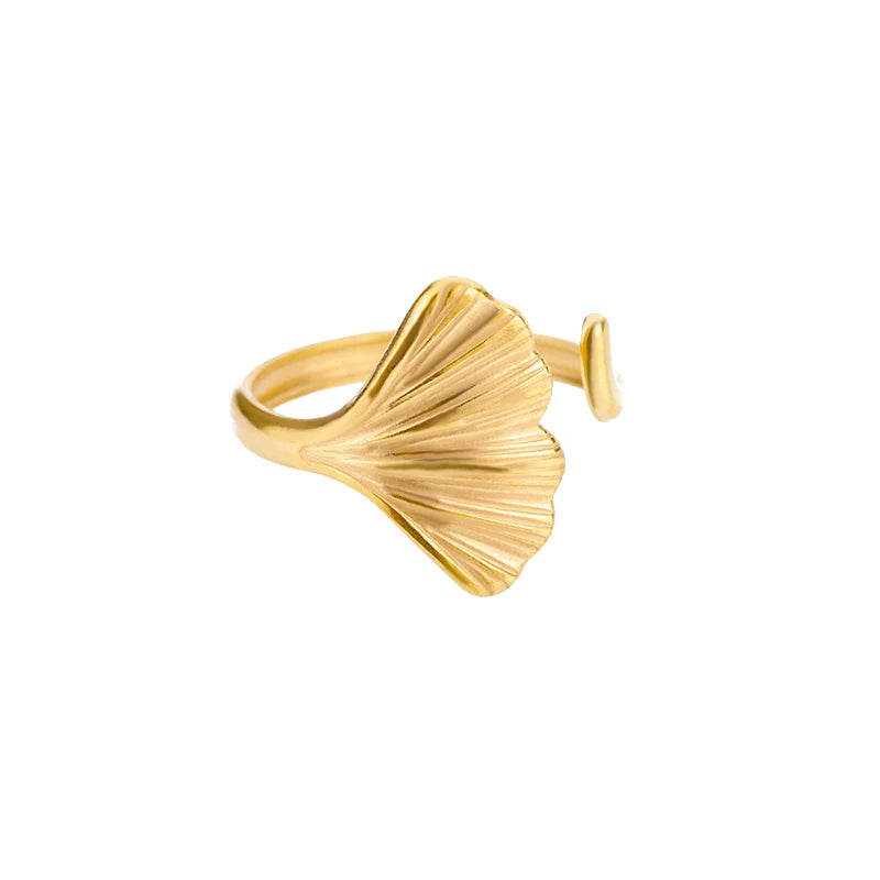 “Gold Stainless Steel Rings – Elegant Never-Fade Jewelry for Women”