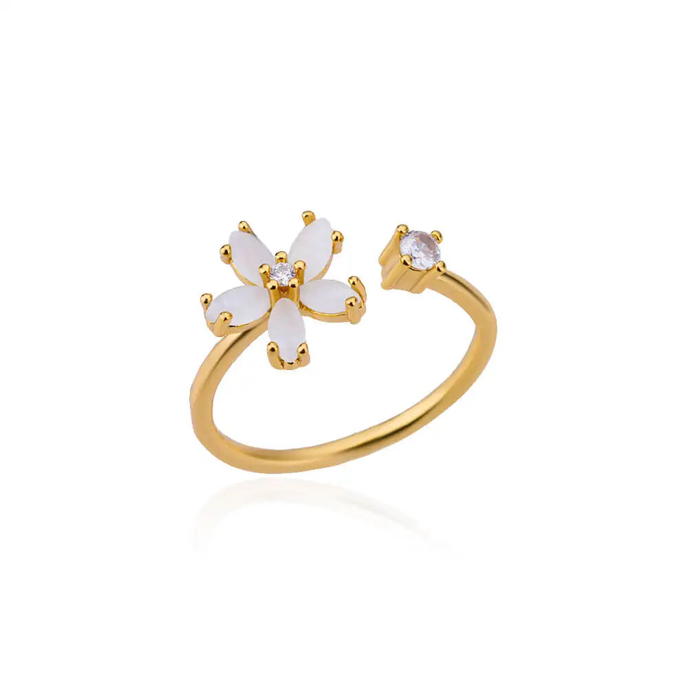 Golden Sunflower Bloom Ring