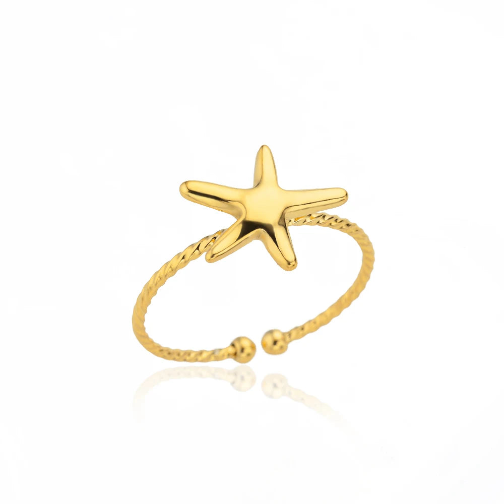“Gold Stainless Steel Rings – Elegant Never-Fade Jewelry for Women”