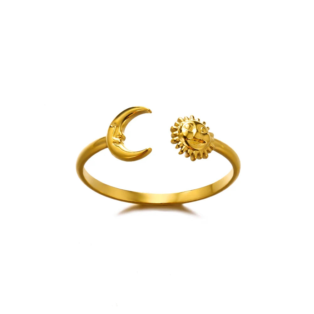 “Gold Stainless Steel Rings – Elegant Never-Fade Jewelry for Women”