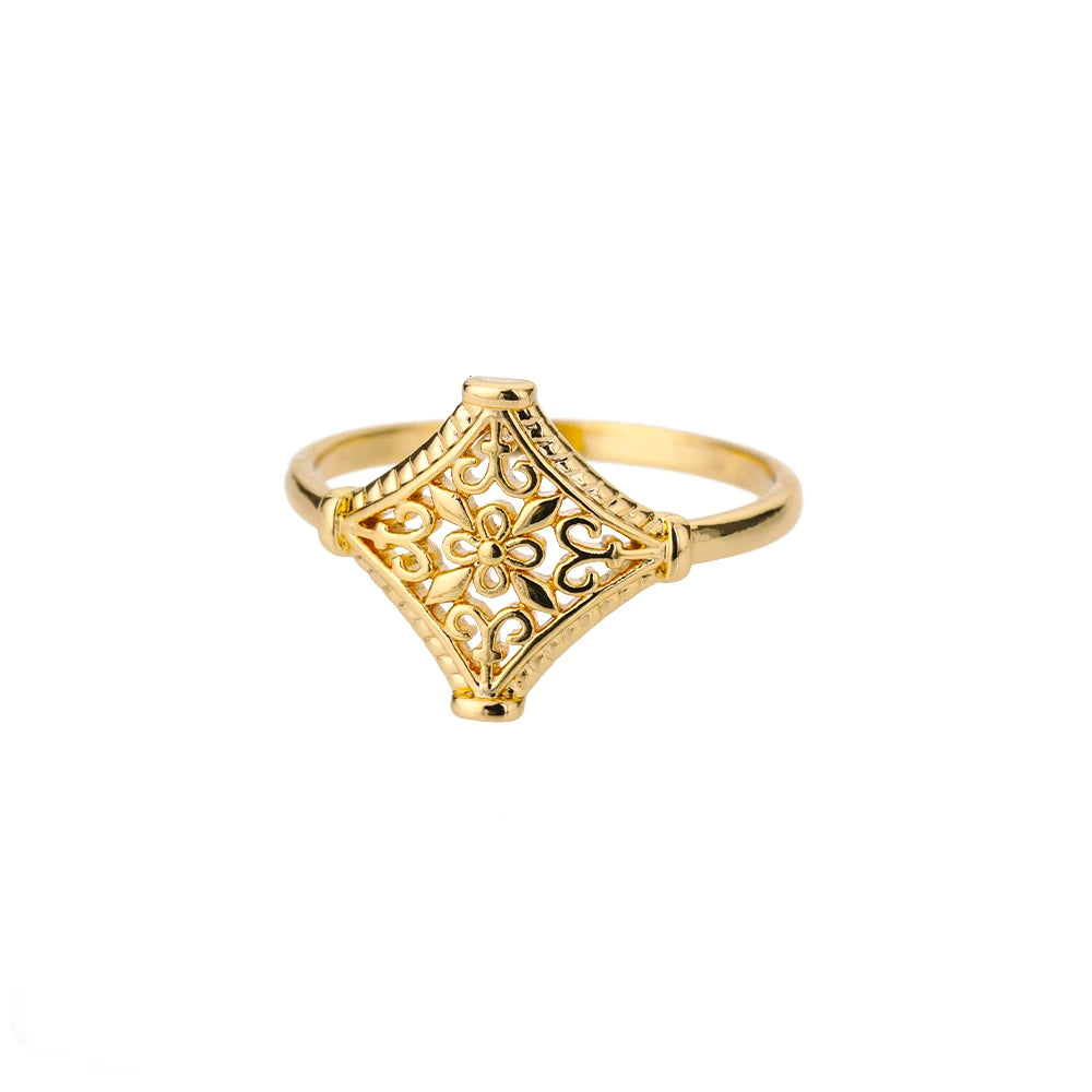 Golden Sunflower Bloom Ring